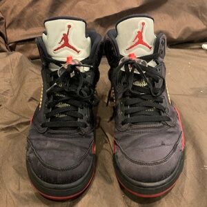 Nike Air Jordan 5 Retro Satin Bred Sz 12
